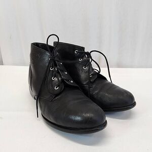 Ariat Jessie Black Leather Ankle Roper Western Cowgirl Boots Size: 8M